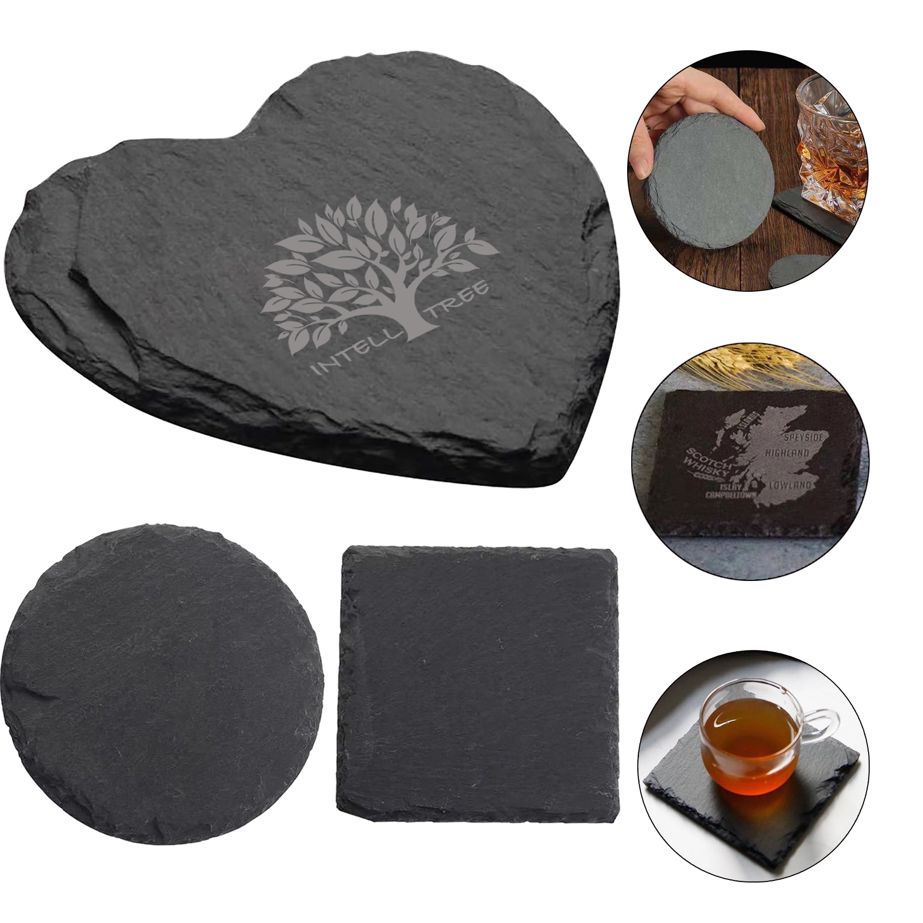 Slate Stone Drink Coasters 2