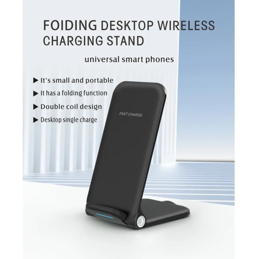 Basic Foldable 15W Wireless Charger Phone Stand 8