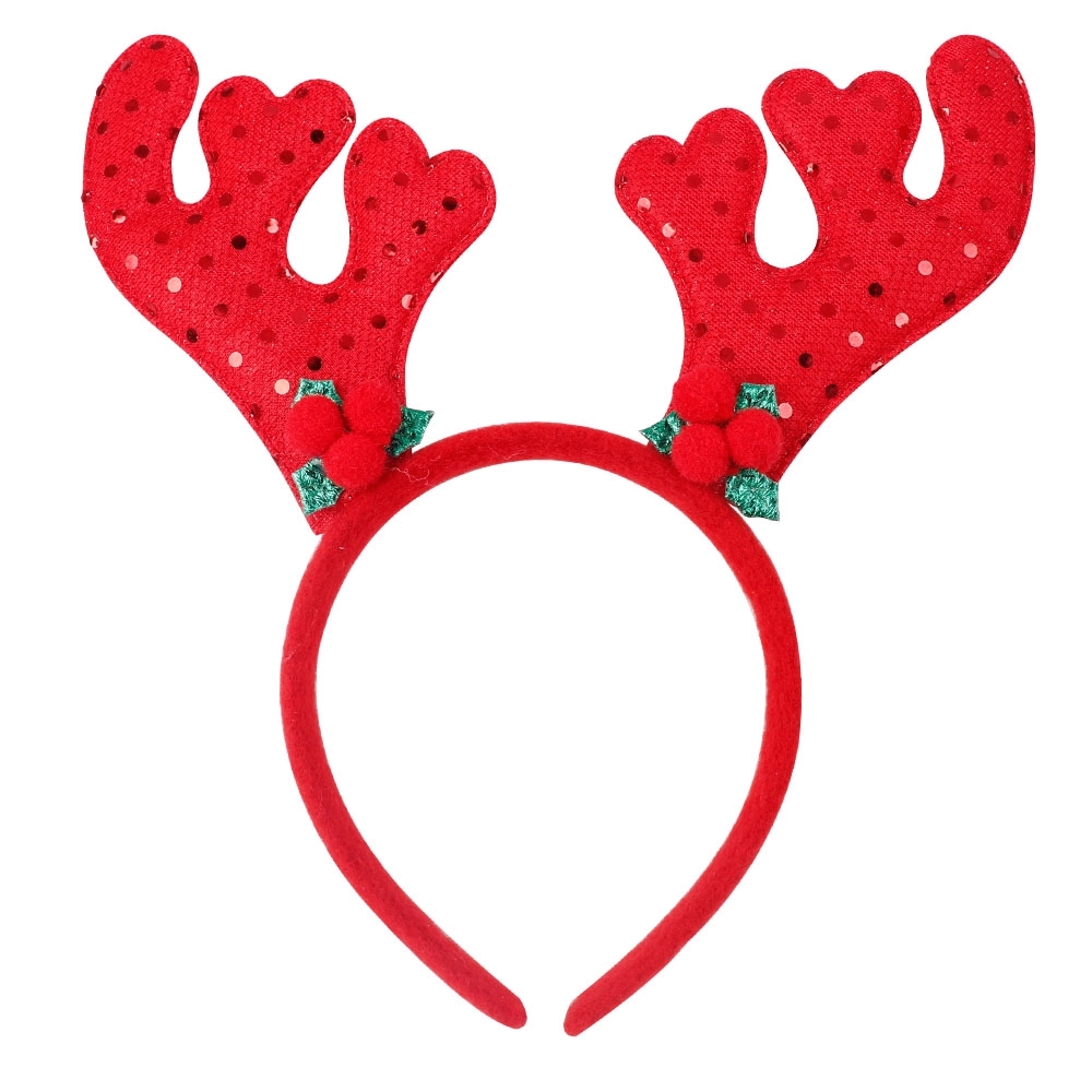 Antler Christmas Head Band with Small Bell 2