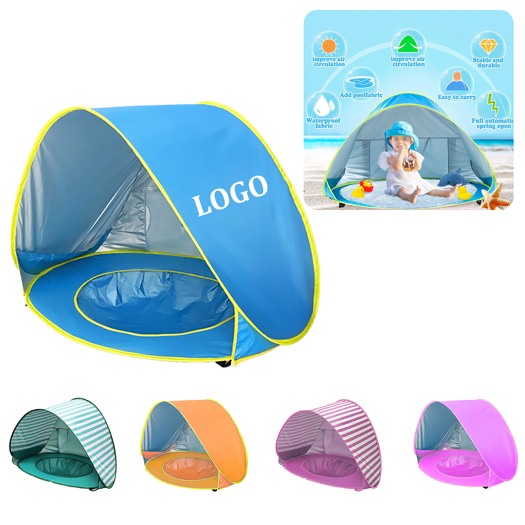 Baby Pop Up Beach Tent 2