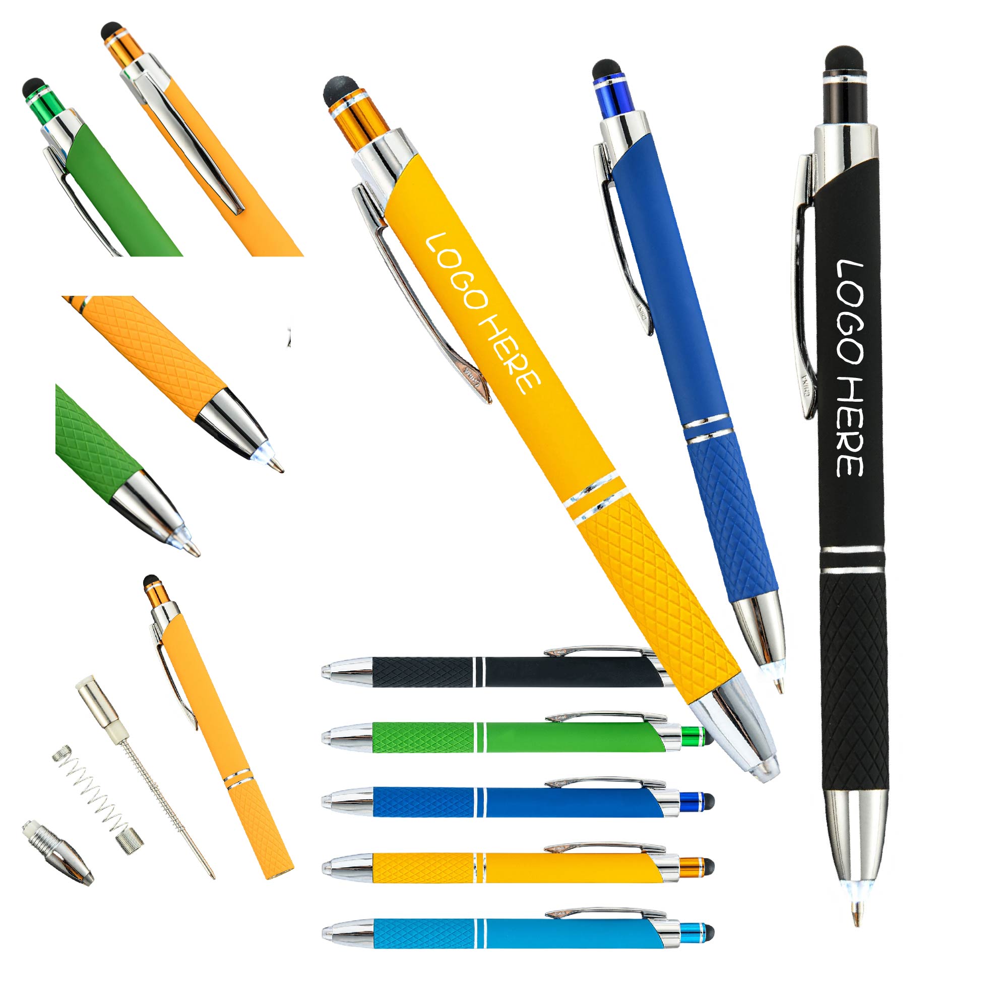 Holder LED Stylus Ballpoint Pen 2
