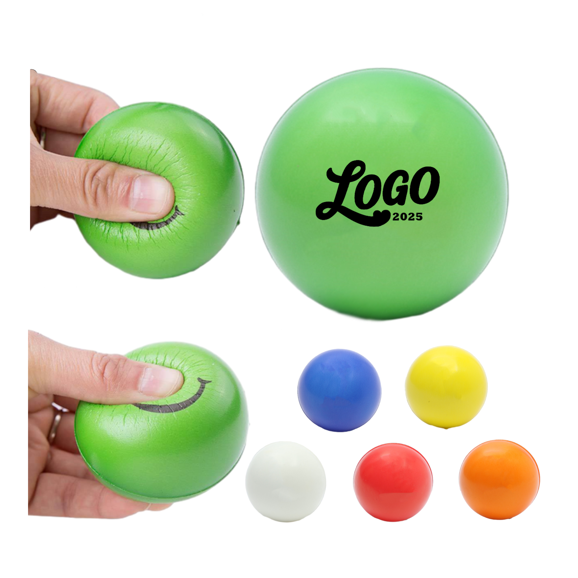2.5 Inch Soft And Durable Pu Decompression Ball 2