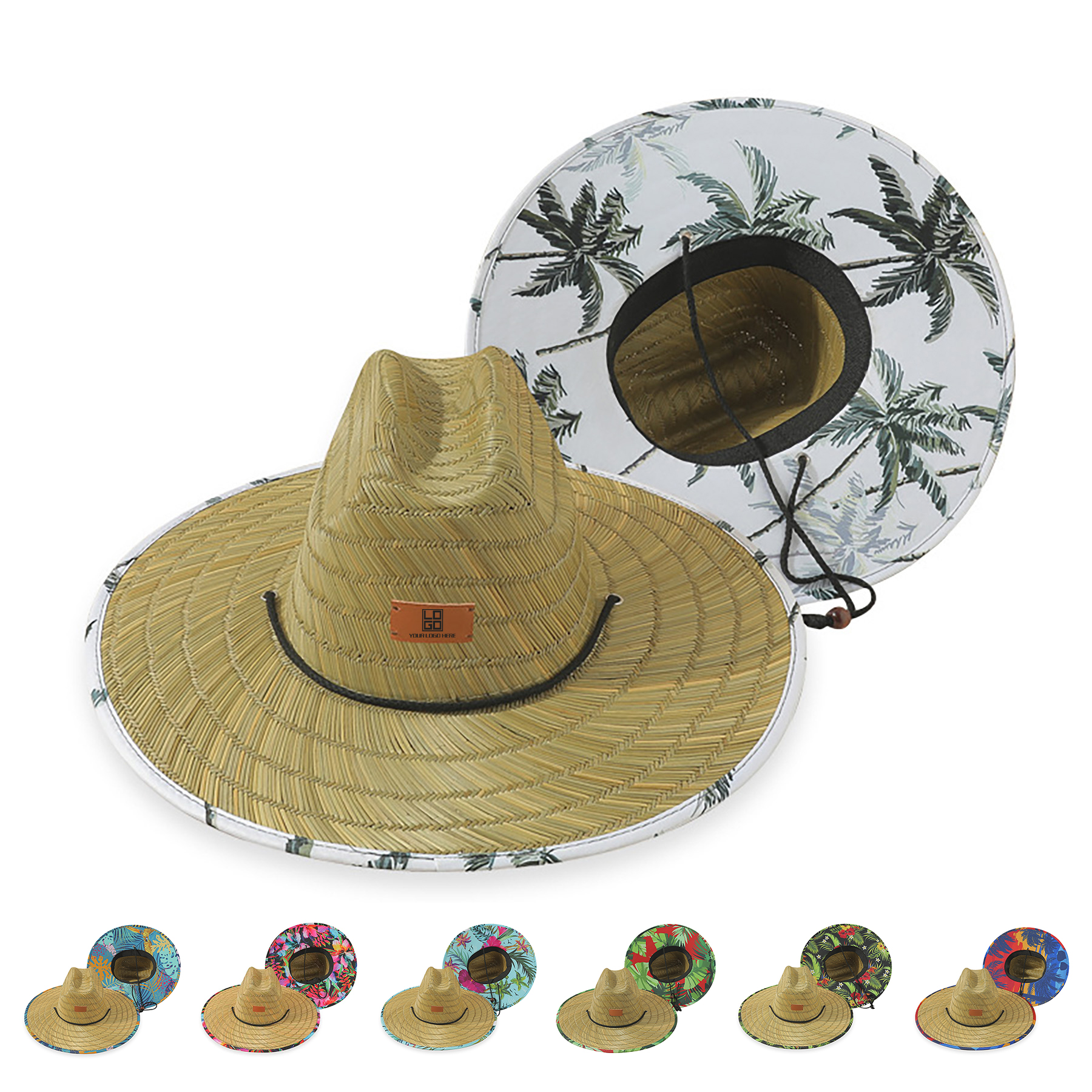 Straw Outdoor Sunshade Big Eaves Hat 1