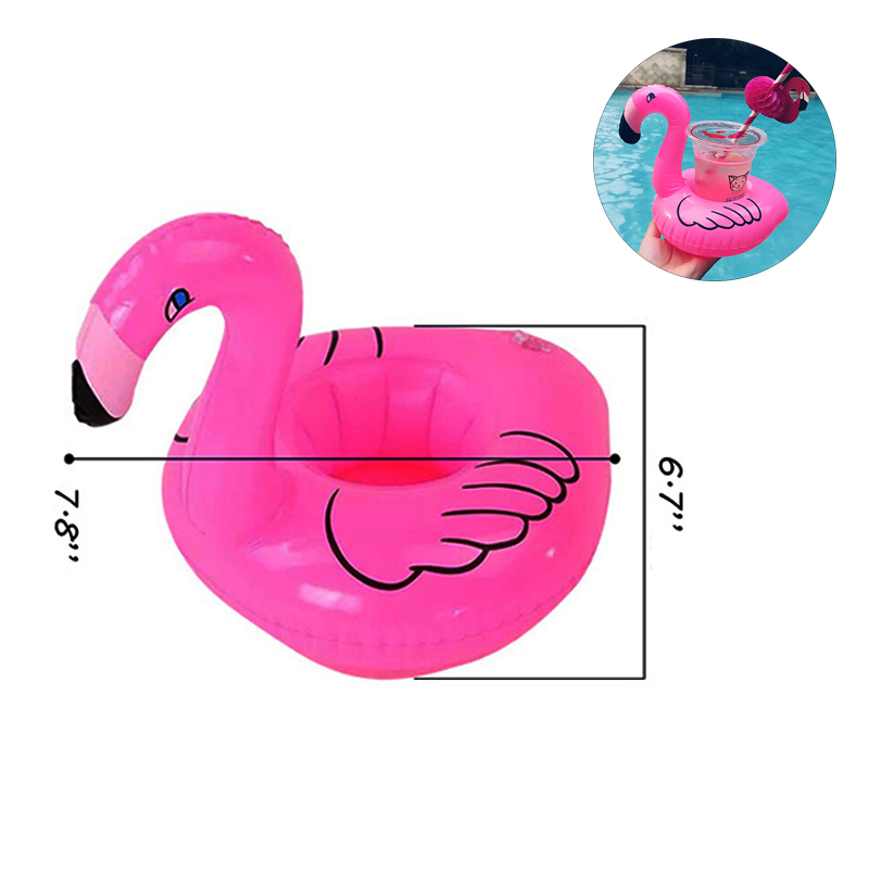 Pink Flamingo Floating Coaster Can Holder 2
