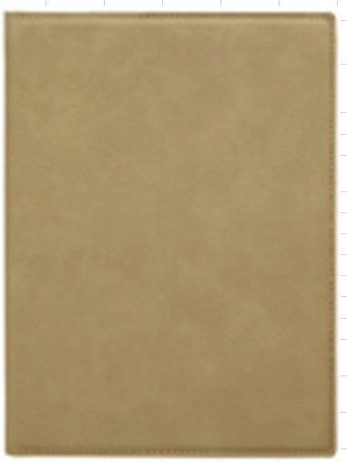 9" x 7" Light Brown Leatherette Padfolio with Pen Loop 2