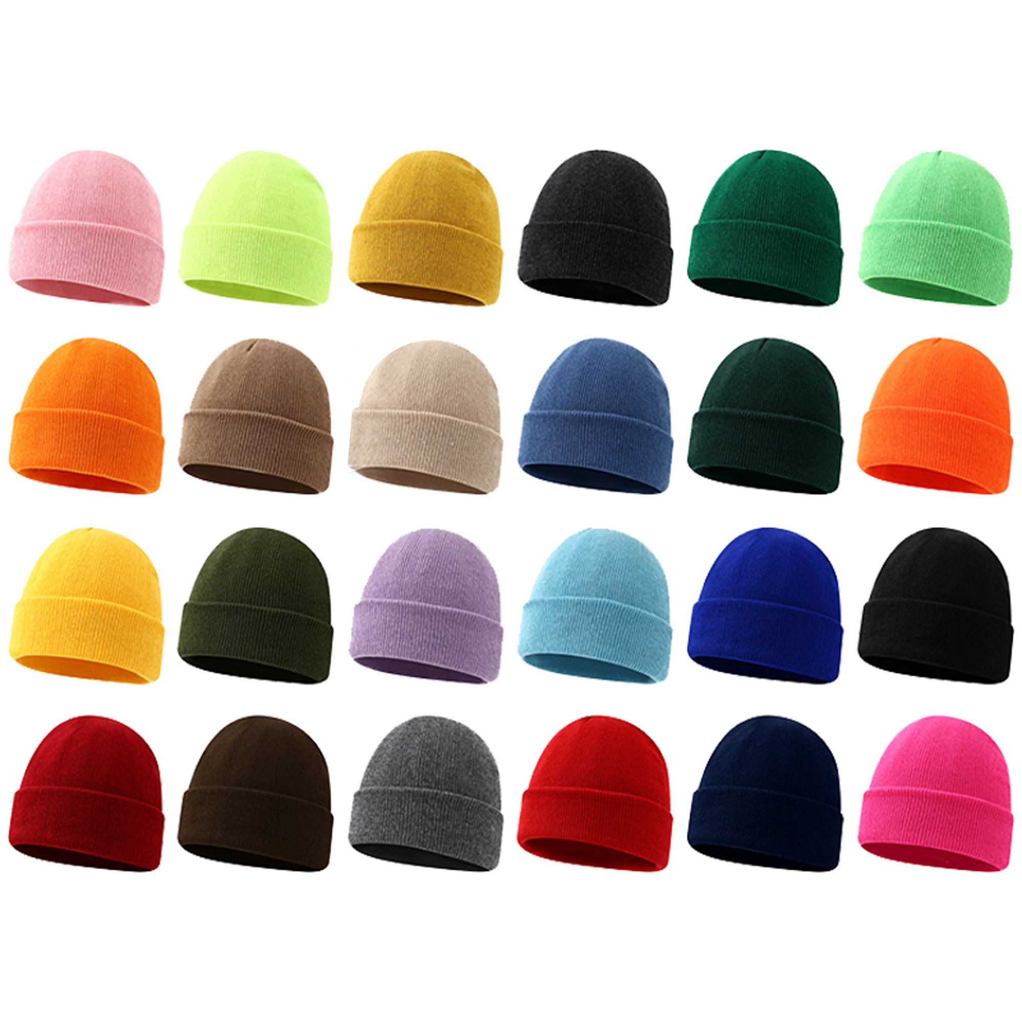 MOQ25 Slouchy Fitting Warm Knitted Hat 1