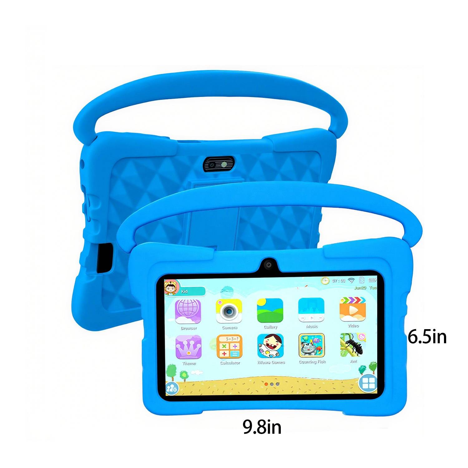 7 Inch Kids Educational Tablet w/ Shockproof Silicone Case 3