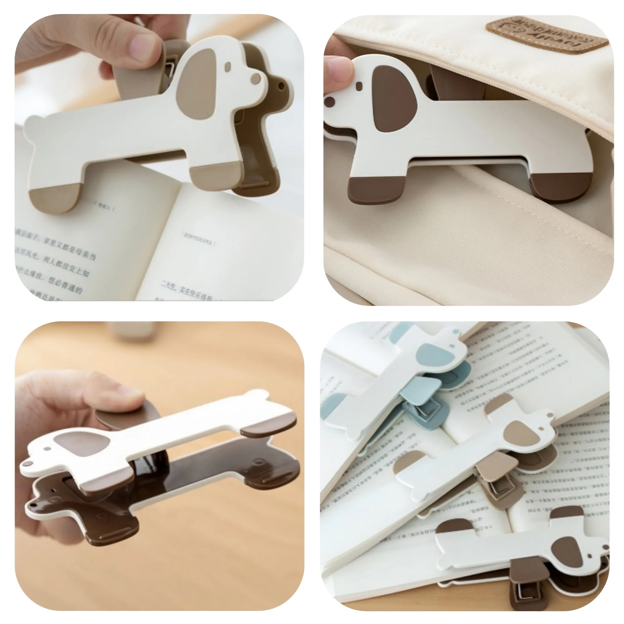 Fun Dog Shape Book Clip Reading Holder 2
