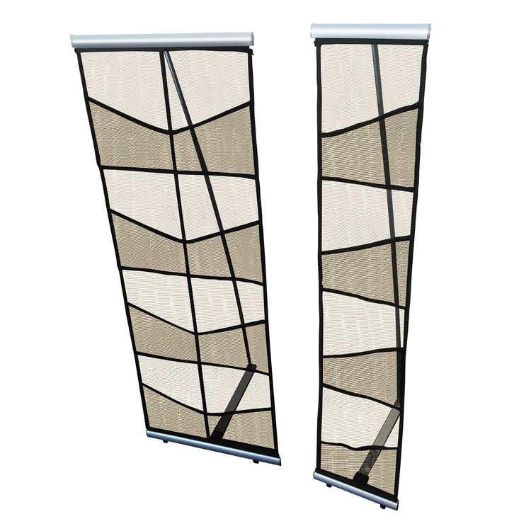 Mesh Pocket Brochure Holder Double (8 Pockets) 2