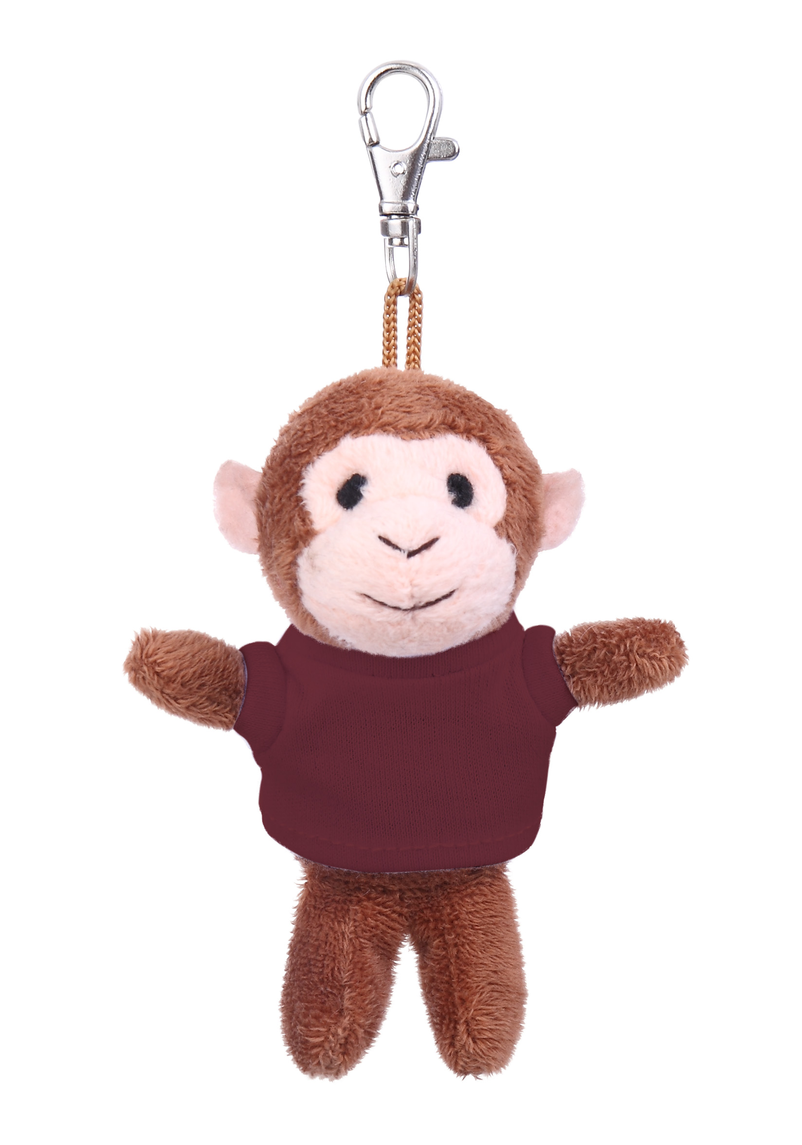 Soft Plush Monkey Keychain with Tee 14