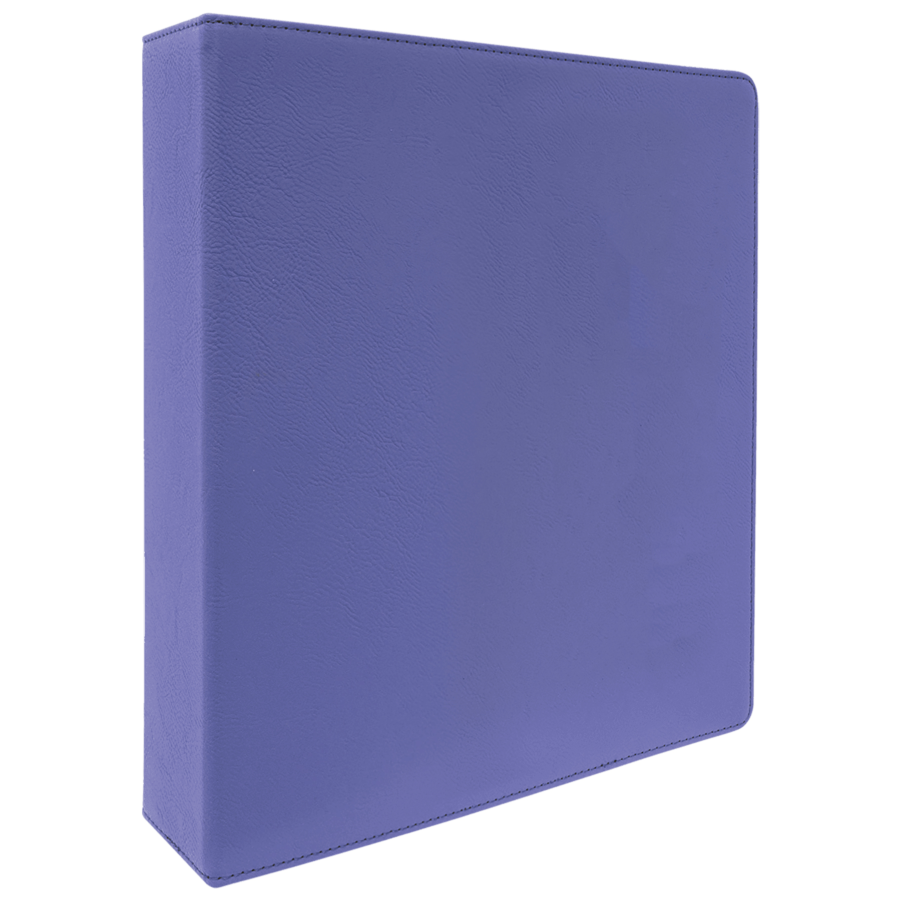 11" x 11 " Purple Leatherette 3-Ring Binder w/ 2" Slant D-Rings 3