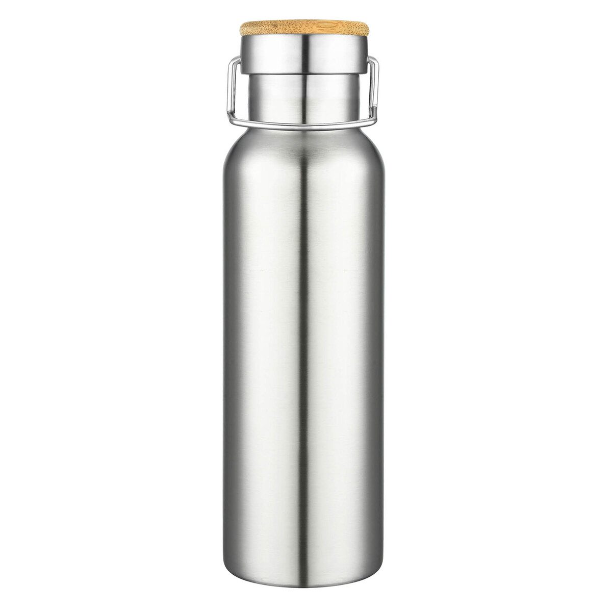 20 oz. Double Wall Stainless Steel Vacuum Water Bottle w/Bamboo Lid, custom water bottle with logo imprint 13