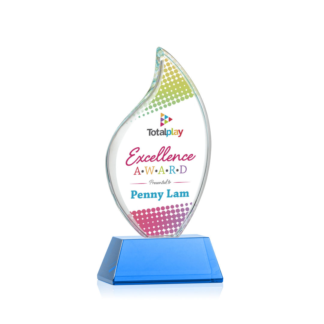 Odessy Flame Vividprint™ Award on Newhaven - Sky Blue 4