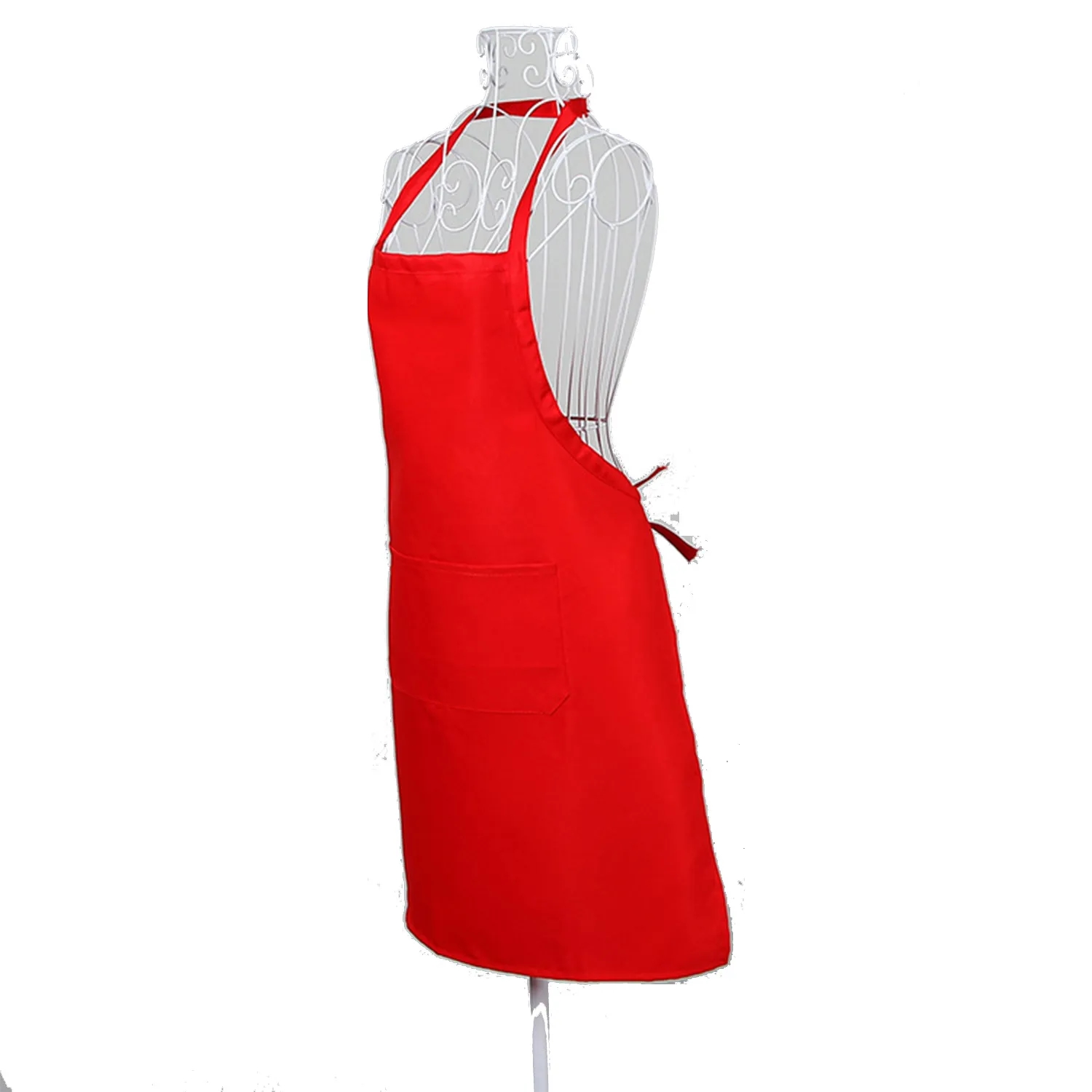 Unisex Plain Apron With Front Pocket 2