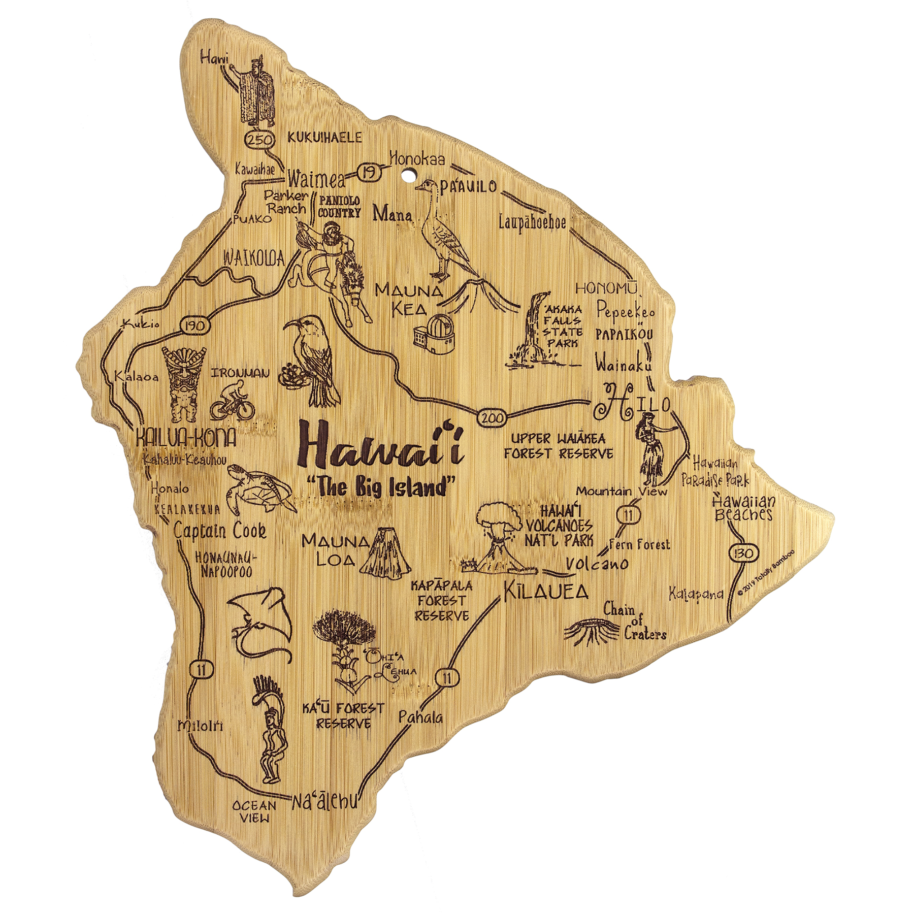 Destination Hawaii Big Island Cutting & Serving Board 4