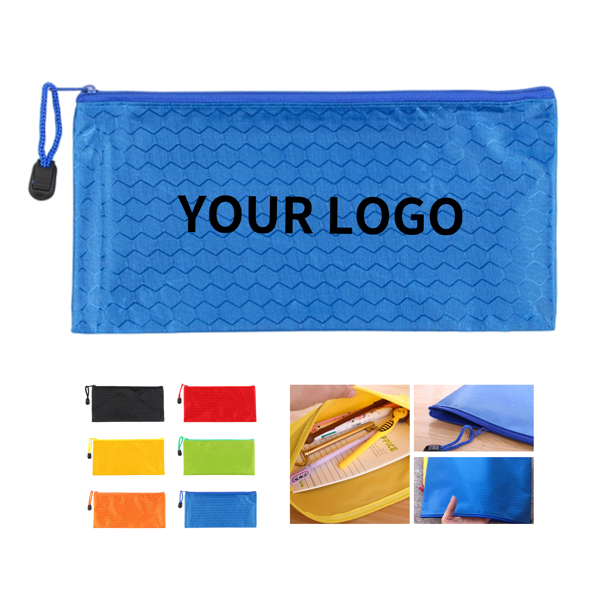 A6 Oxford Document Pouch With Transparent Panel 9.06" x 4.72" 3