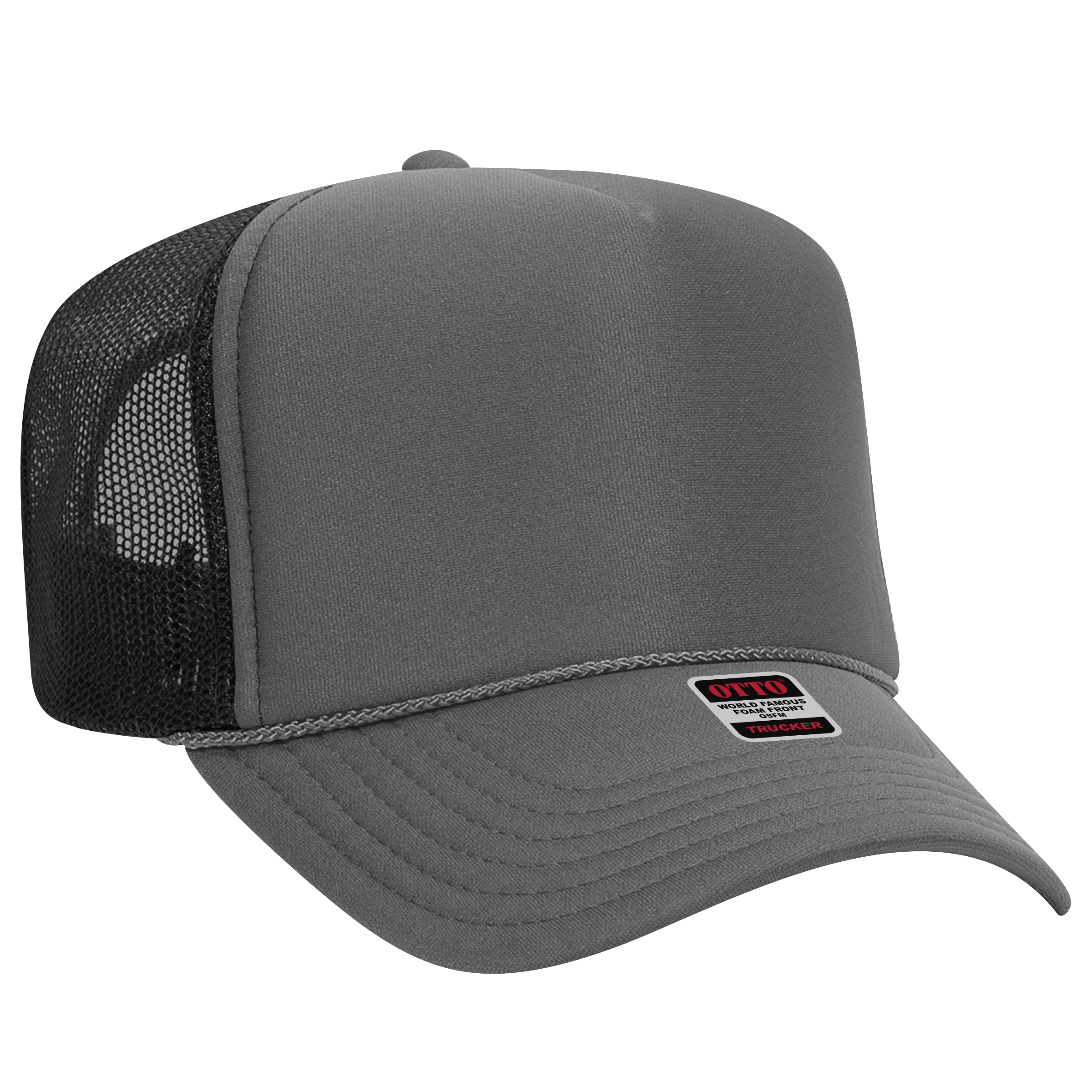 OTTO CAP® 5 Panel High Crown Mesh Back Trucker Hat 176