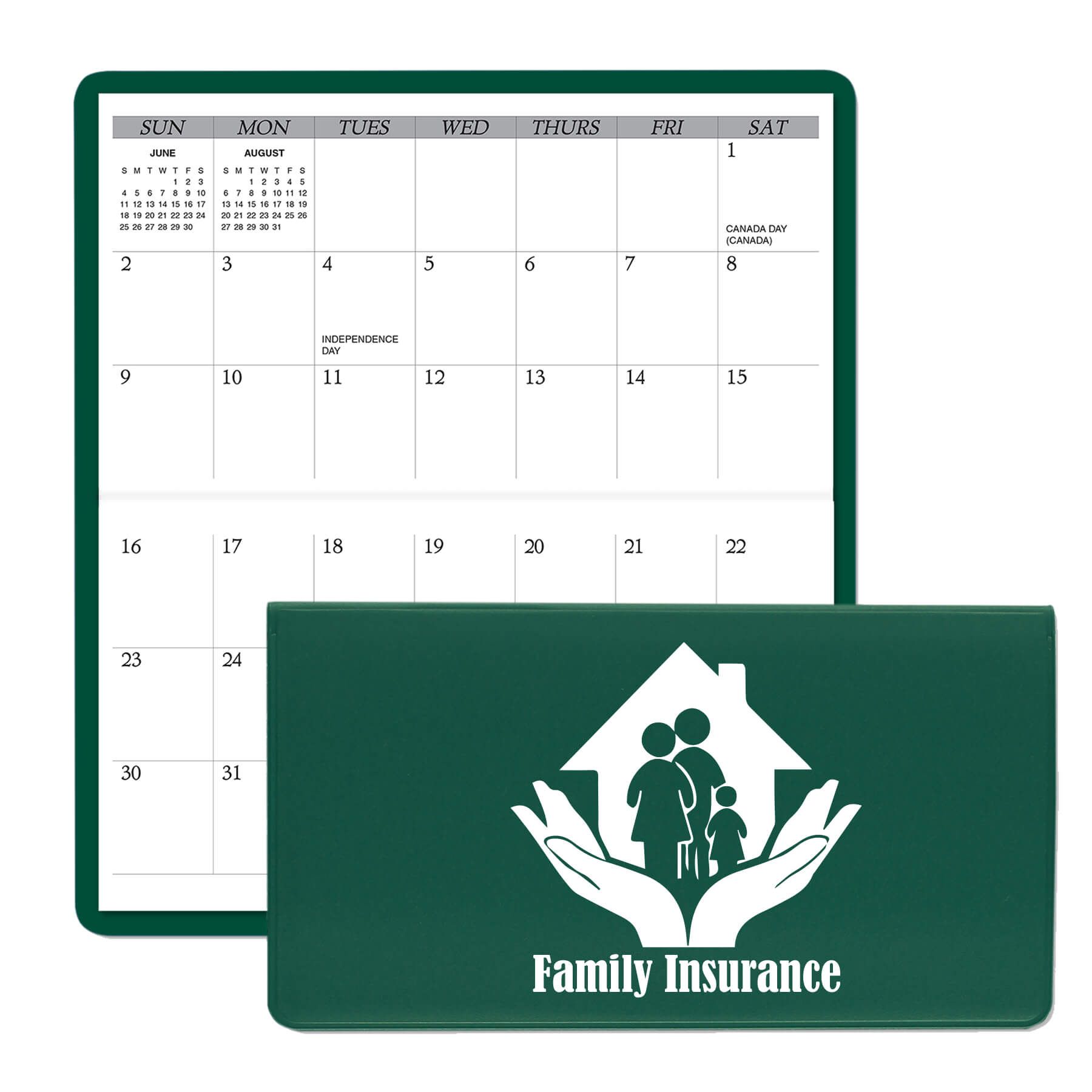 Horizontal Monthly Pocket Planner 8