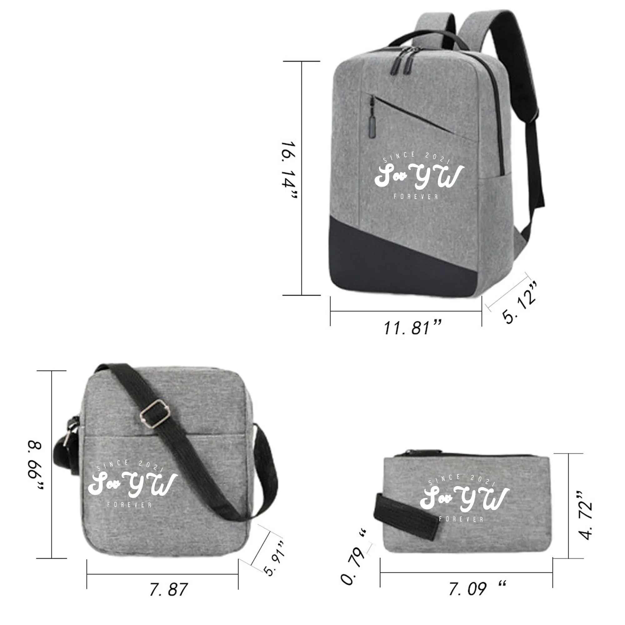 Business Three-Piece Backpack Set
