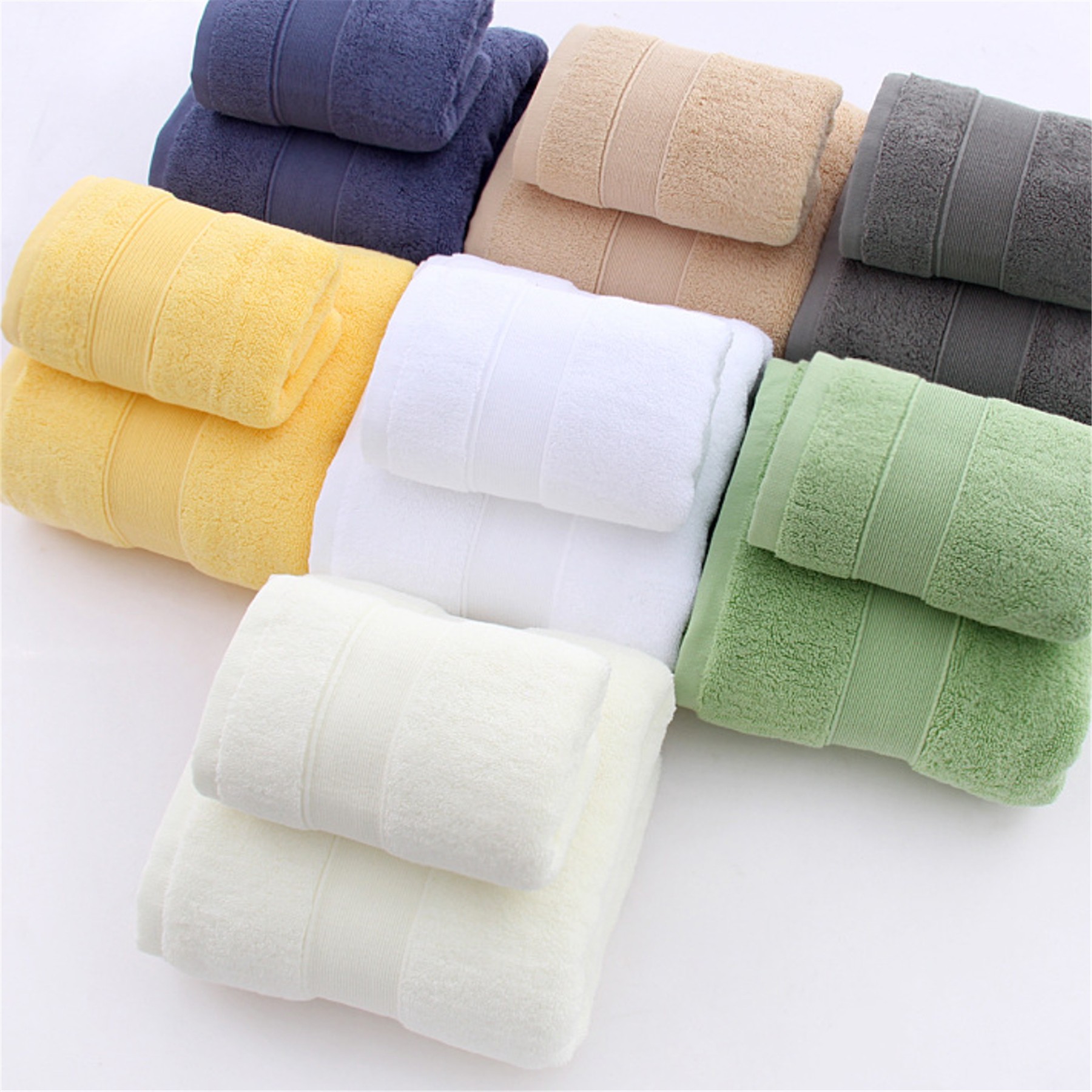 Cotton Bath Towel 2 Pack Set 2