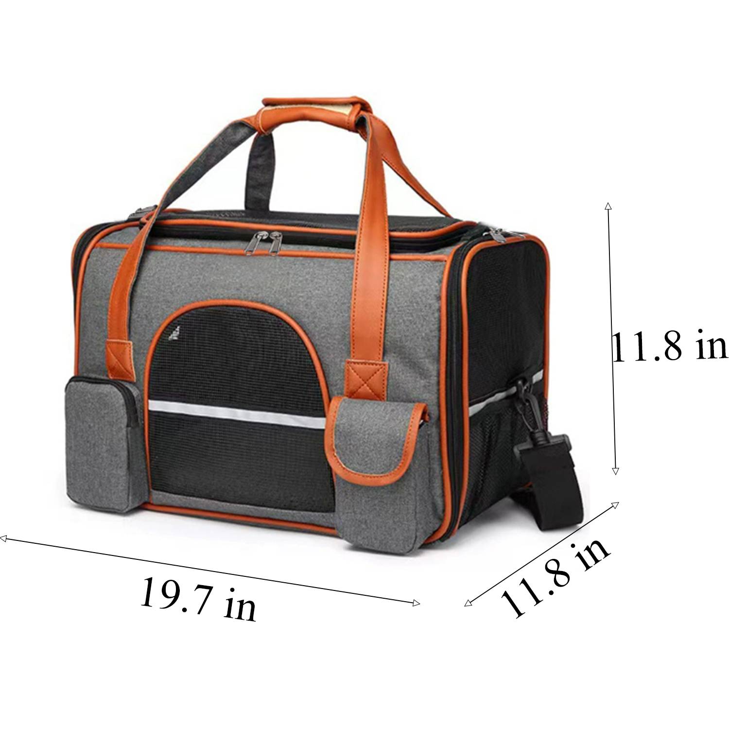 Large Capacity Foldable Oxford Pet Carrier Bag 5