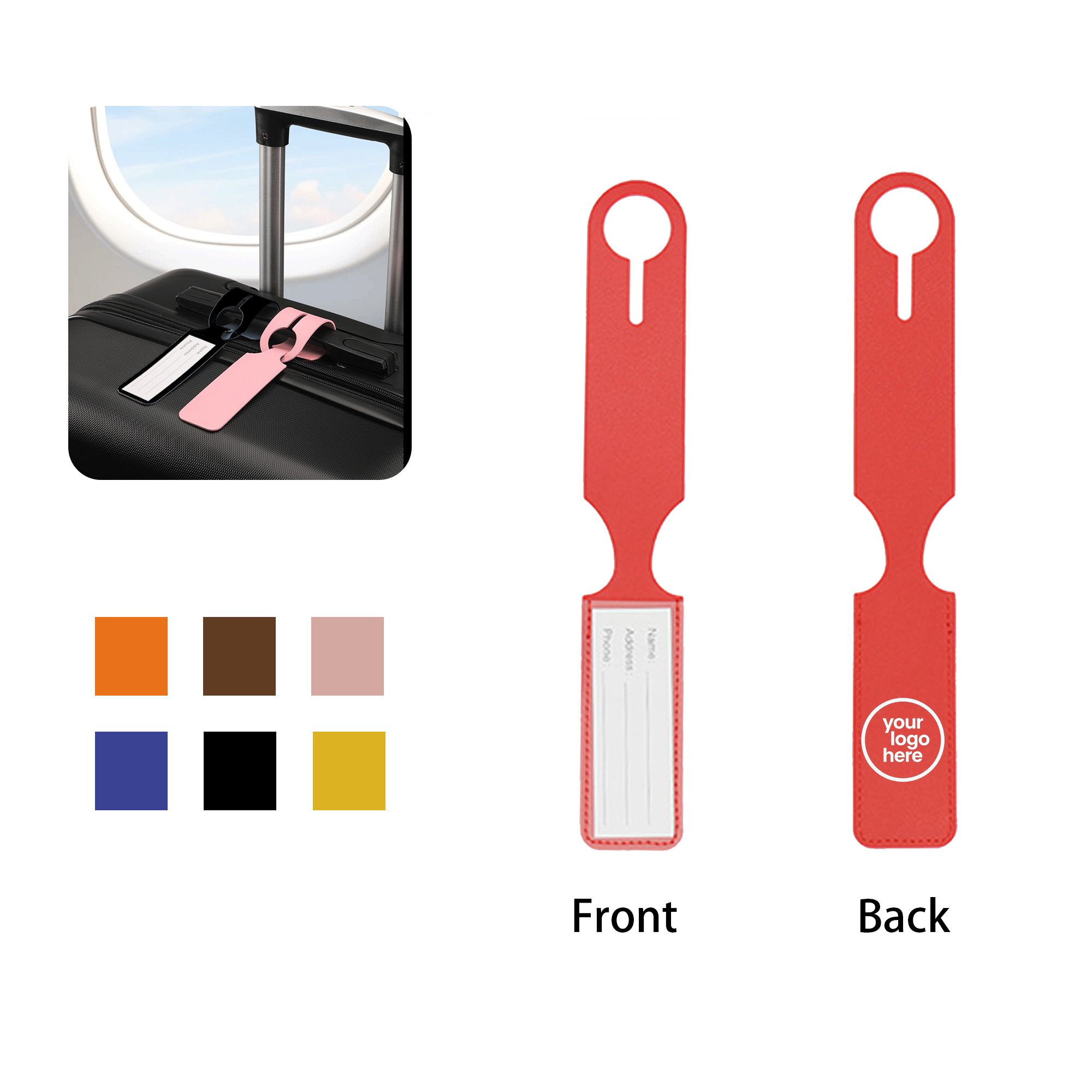 MOQ:30pcs Hanging Luggage Identifier 6