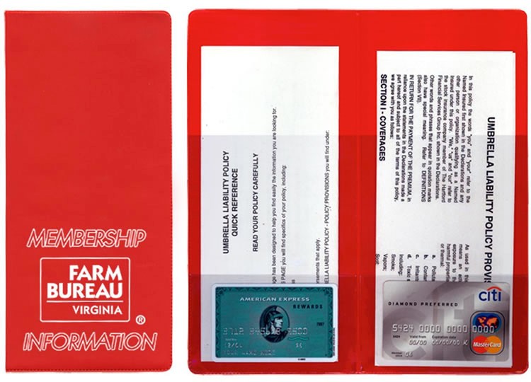 Policy and Document Holders w/4 clear pockets 2