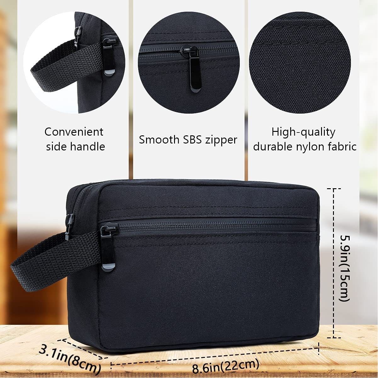 Men Oxford Travel Toiletry Bag 3