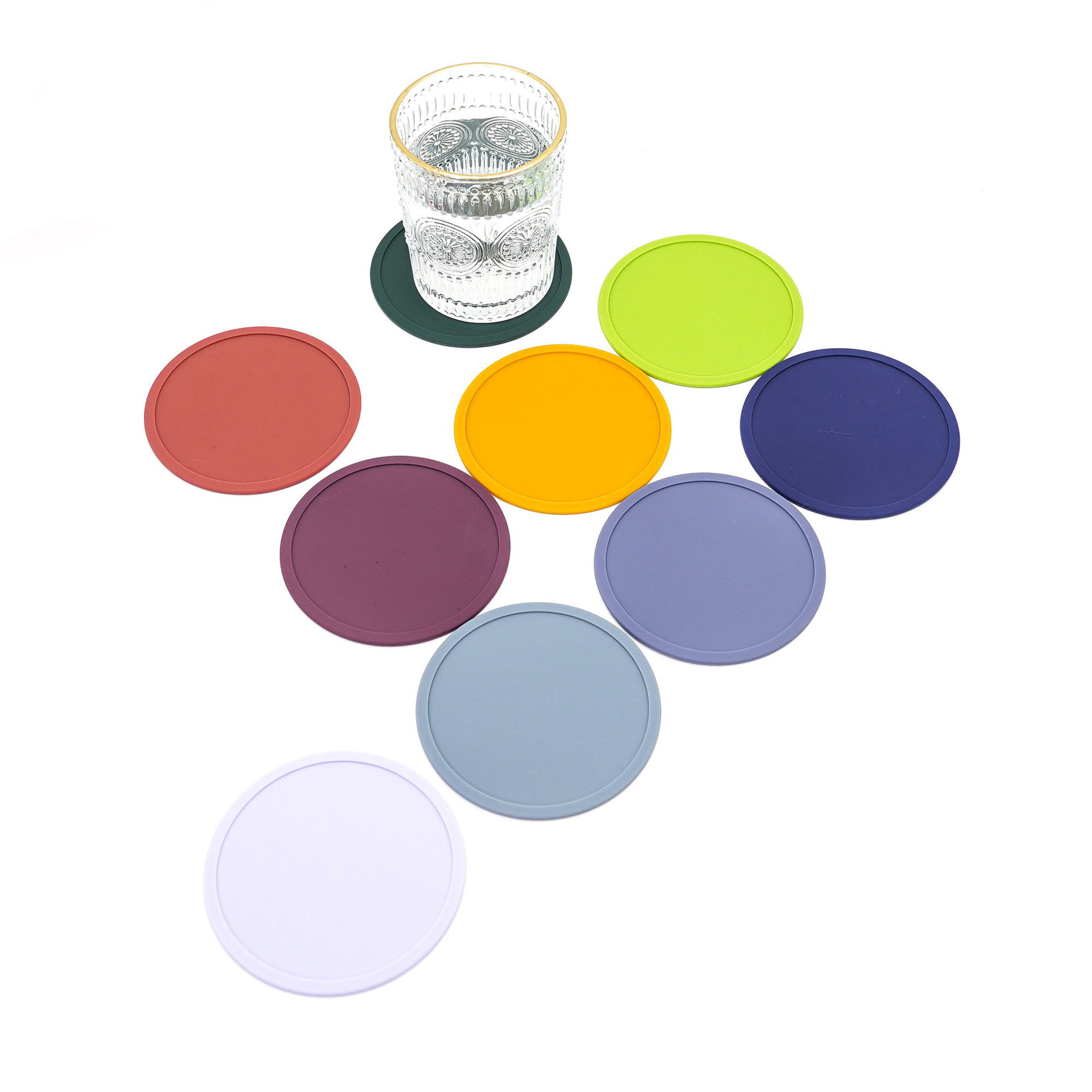 Silicone Custom Round Drink Coasters 1