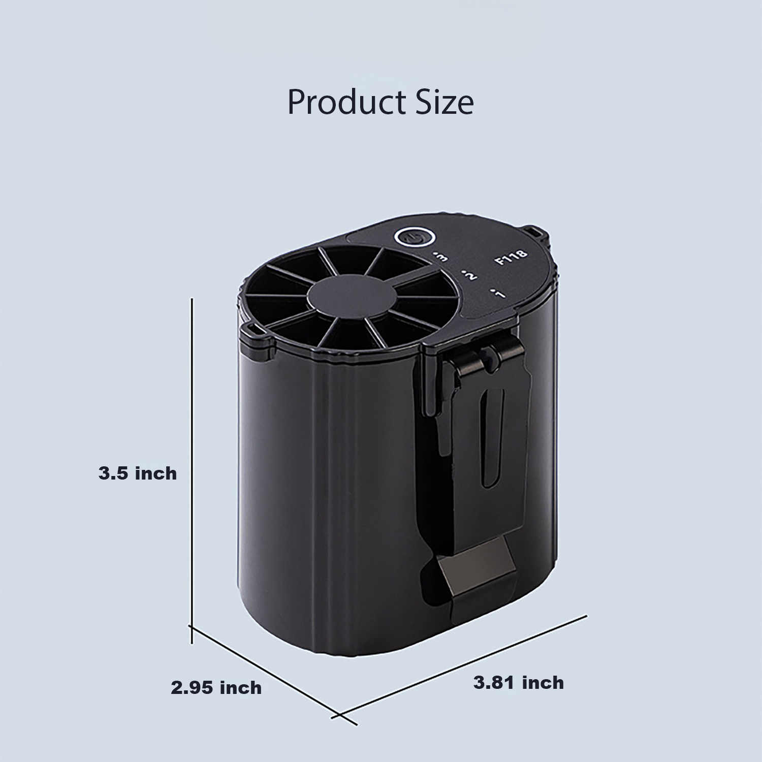 Adjustable Turbine Waist Fan 4800mAh 2