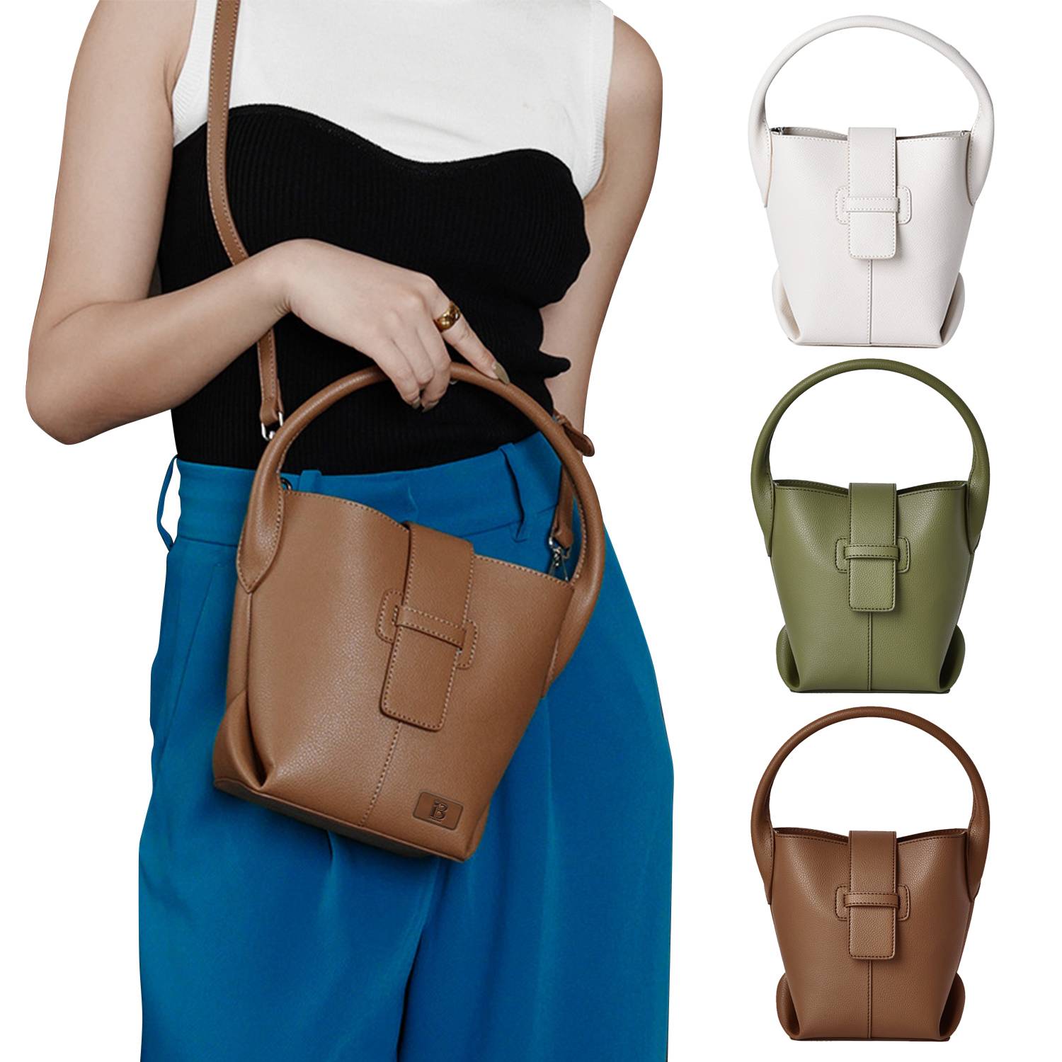 The Bucket PU Bag for Women 5