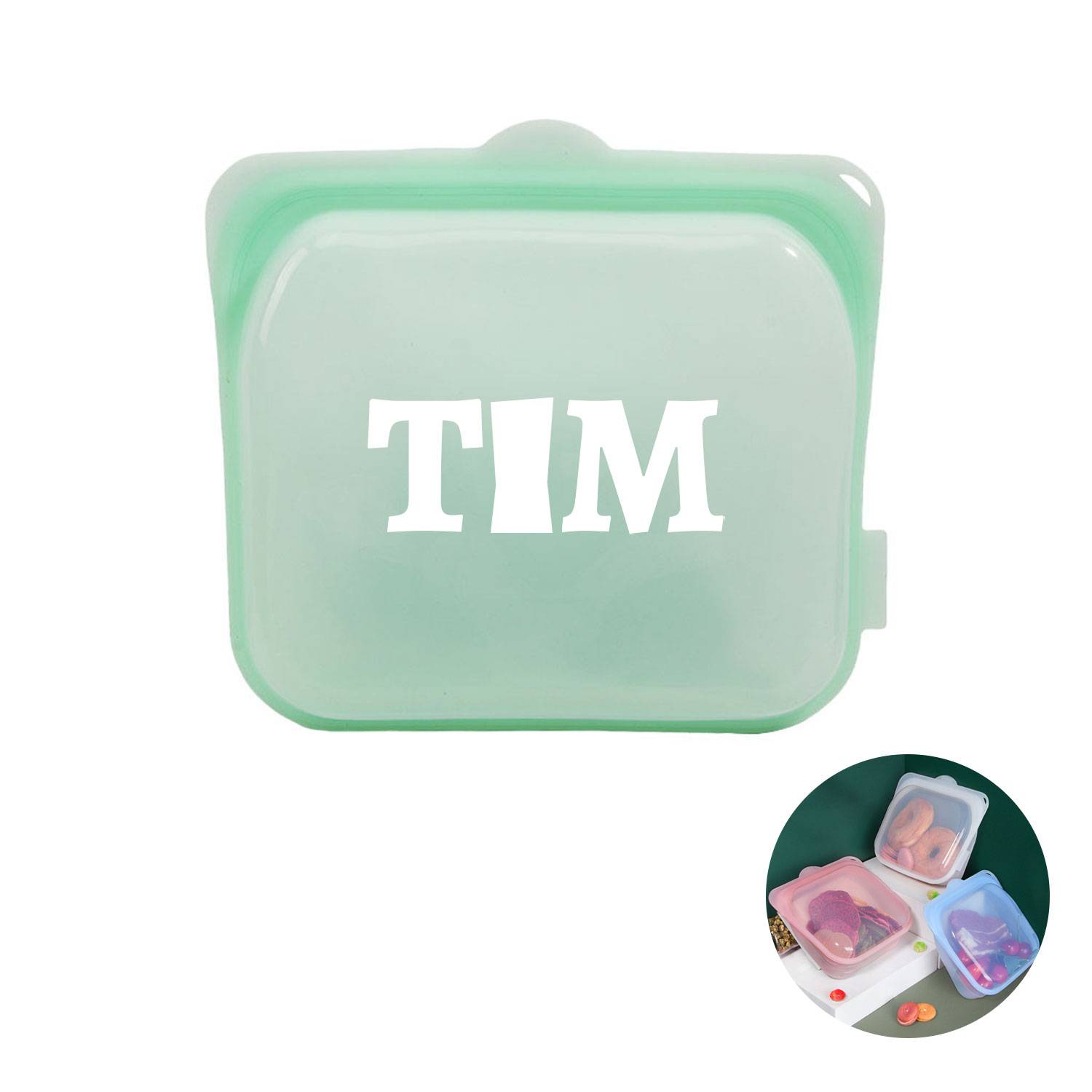 Stand-Up Food Grade Reusable Silicone Storage Bag 4