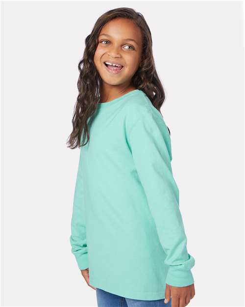 Youth Garment-Dyed Long Sleeve T-Shirt - GDH275 36