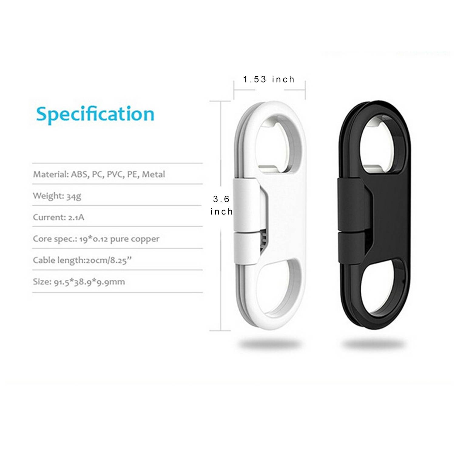 USB Charge Cable with Bottle Opener 9