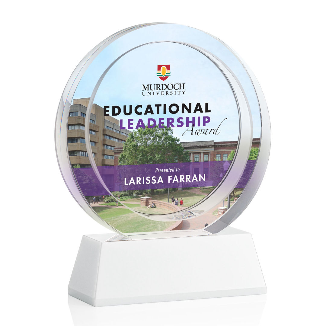 Templeton VividPrint™ Award on Base - White 16