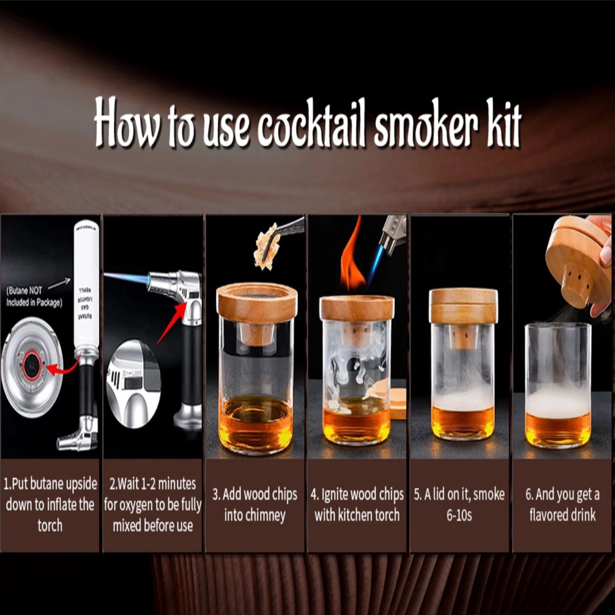Cocktail Smoker Kit With Torch 4