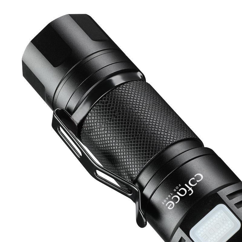 3000 Lumens Zoomable LED Flashlight Extremely Bright USB-C Powered Rechargeable 3700mAh With Power B 19
