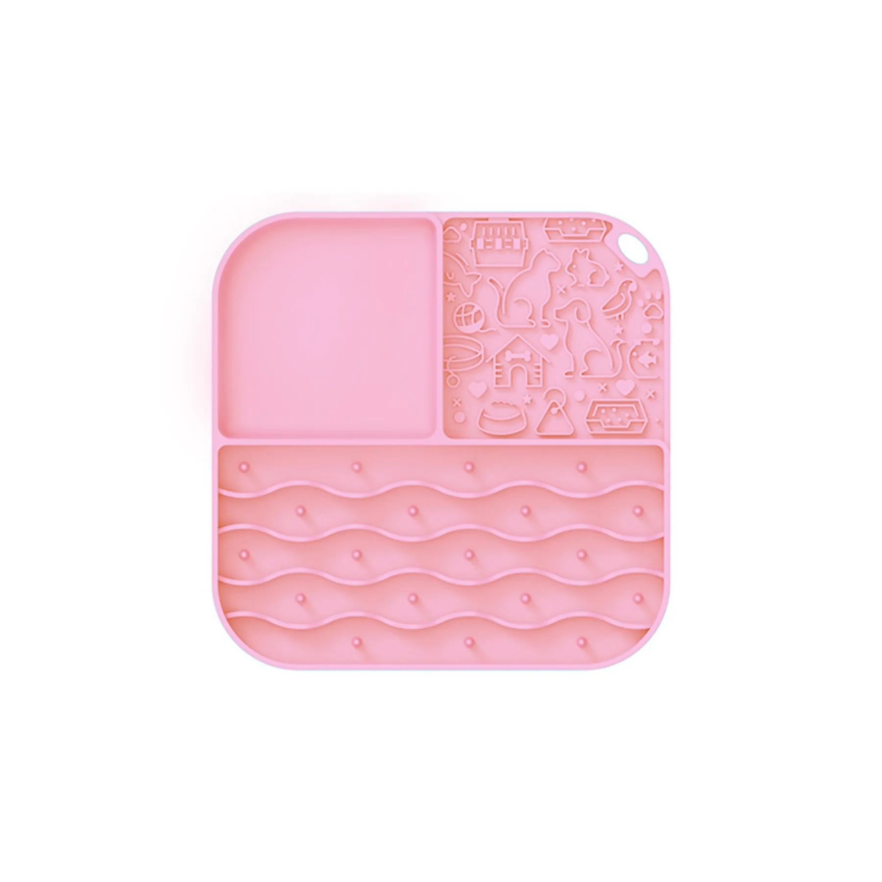 4 Compartments Square Silicone Slow Pet Feeder 5