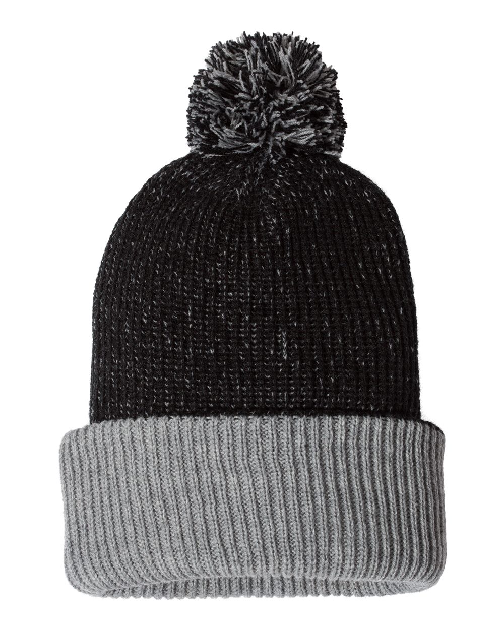 12" Speckled Pom-Pom Cuffed Beanie - SP70 5