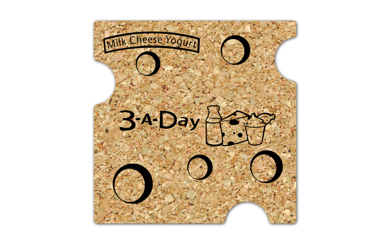 Swiss Cheese Cork Coaster