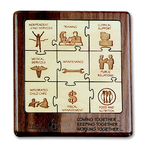 Wood Jigsaw Puzzle - 9 piece square 20