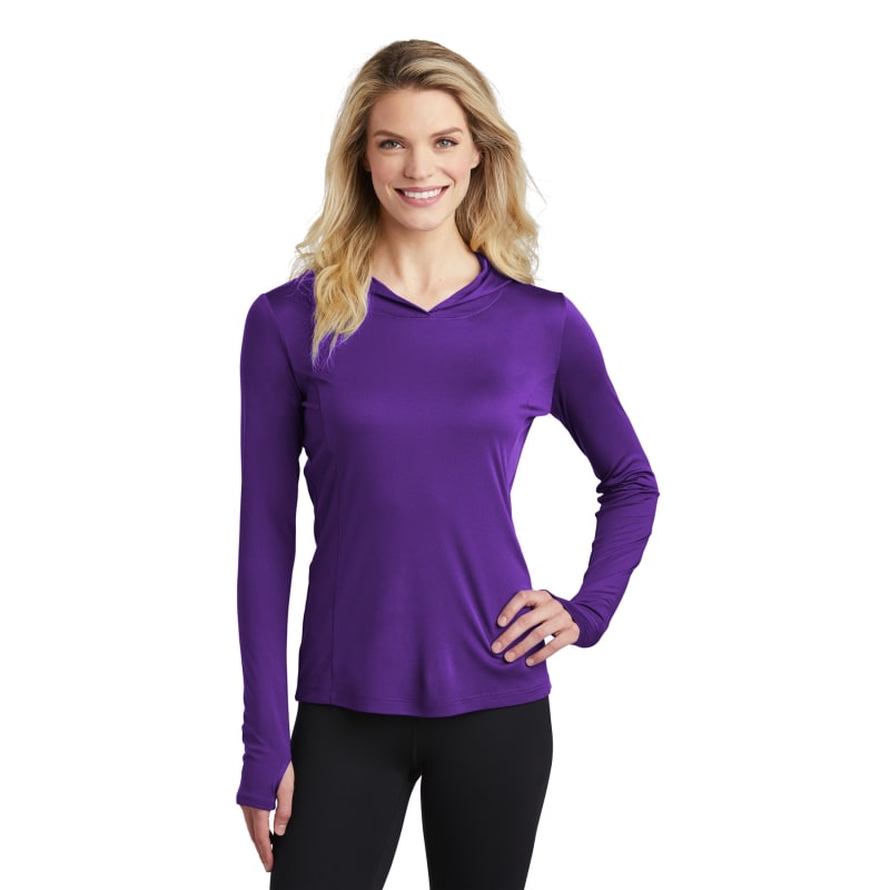 Sport-Tek Women's PosiCharge Competitor Hooded Pullover., custom hoodie or sweatshirt with logo imprint 4