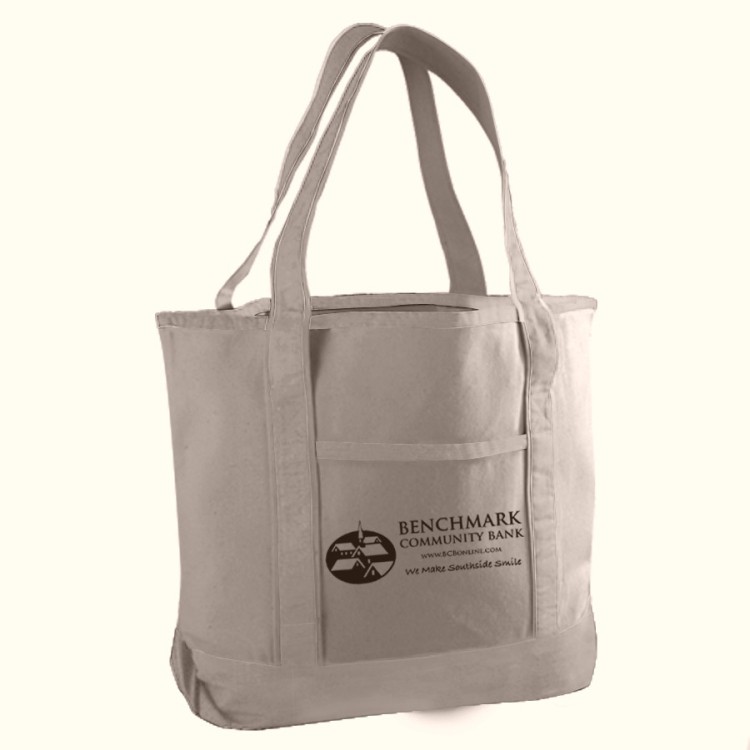 Canvas Deluxe Tote Bag, custom tote bag with logo imprint 9