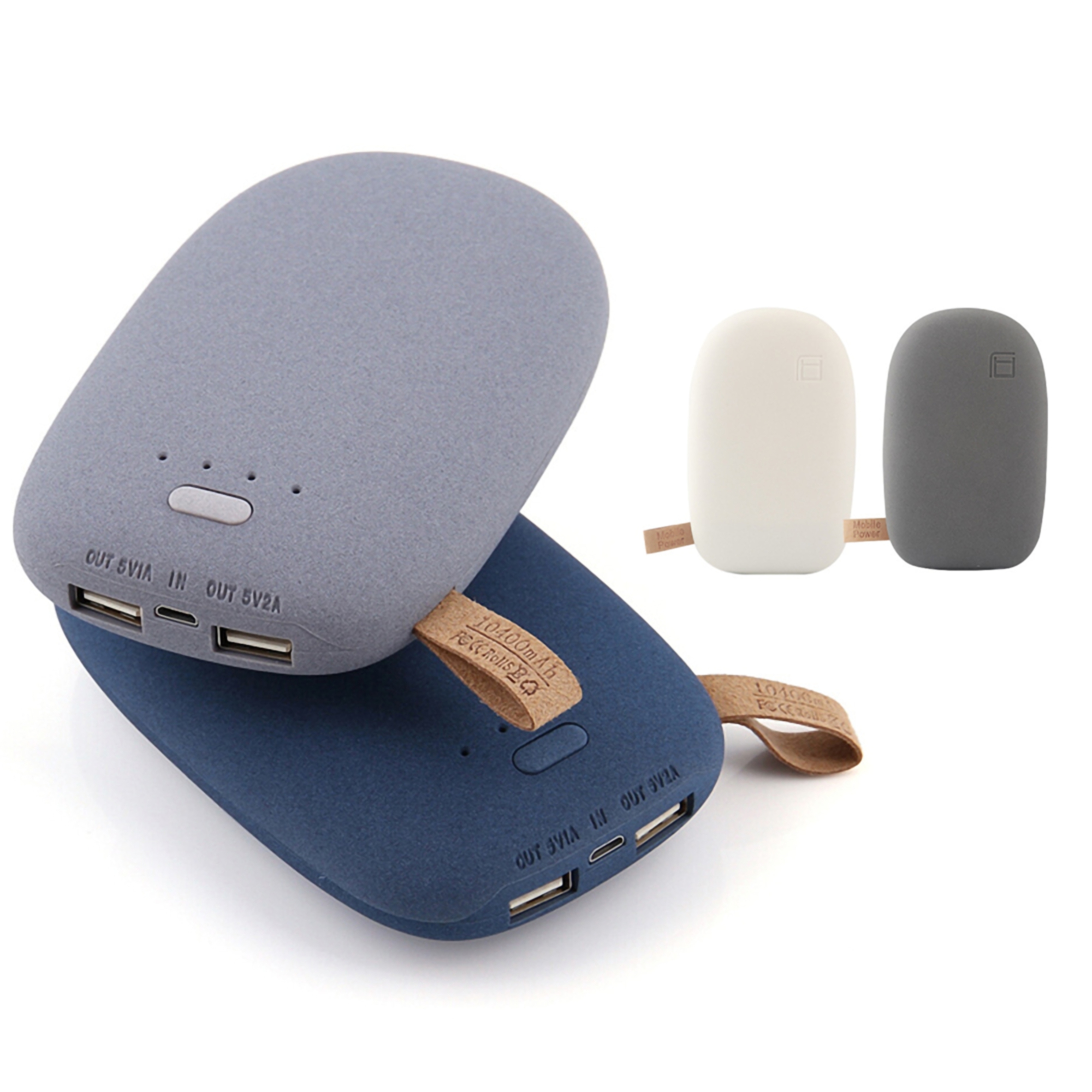 10,400mAh Cobblestone Power Bank w/Handle 6