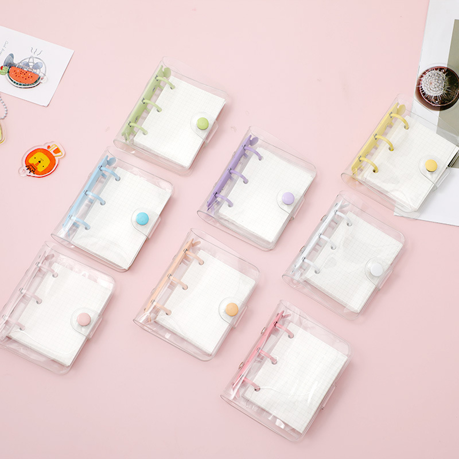 Clear Cute Cartoon Mini Notebook 1