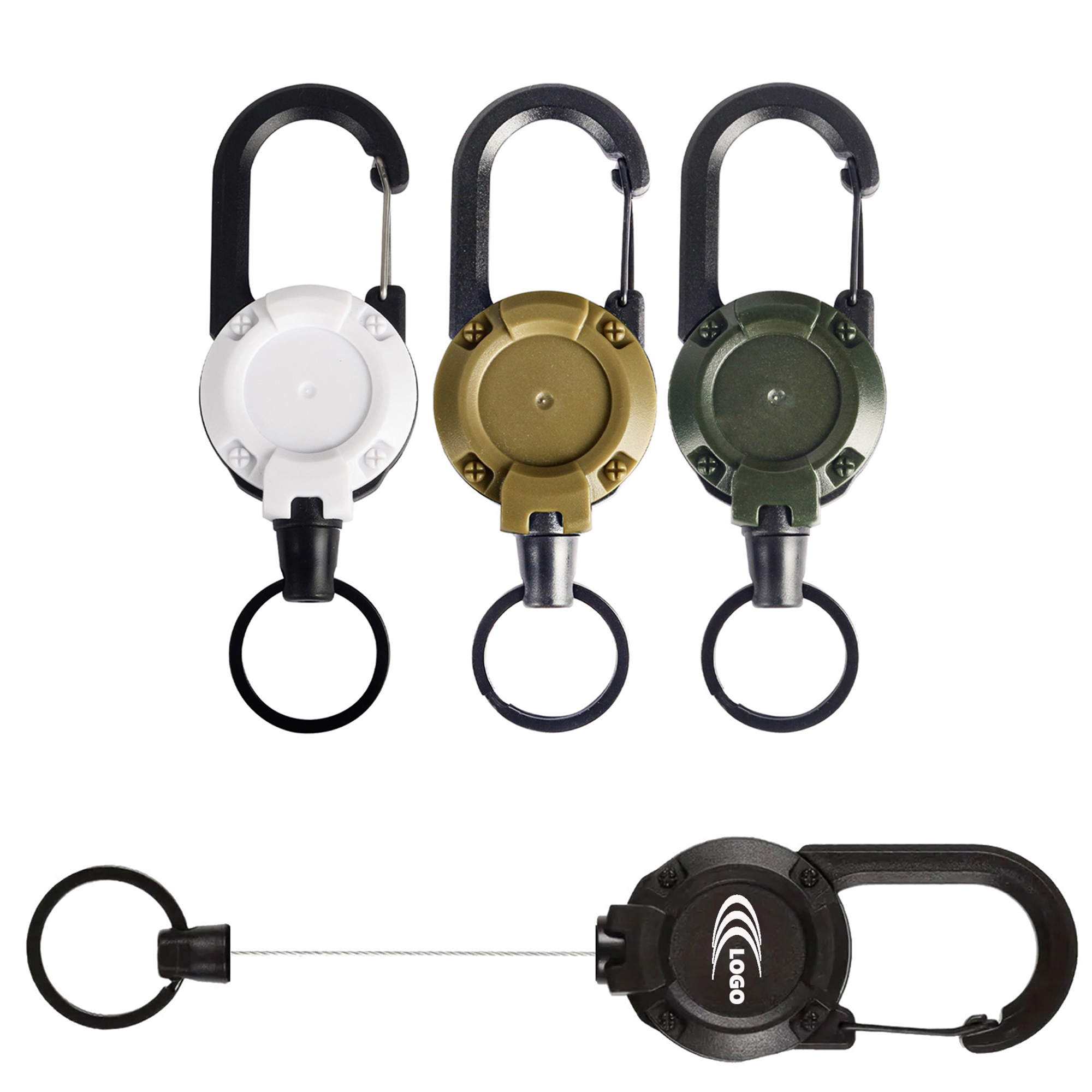 Durable Retractable Carabiner Keychain 2