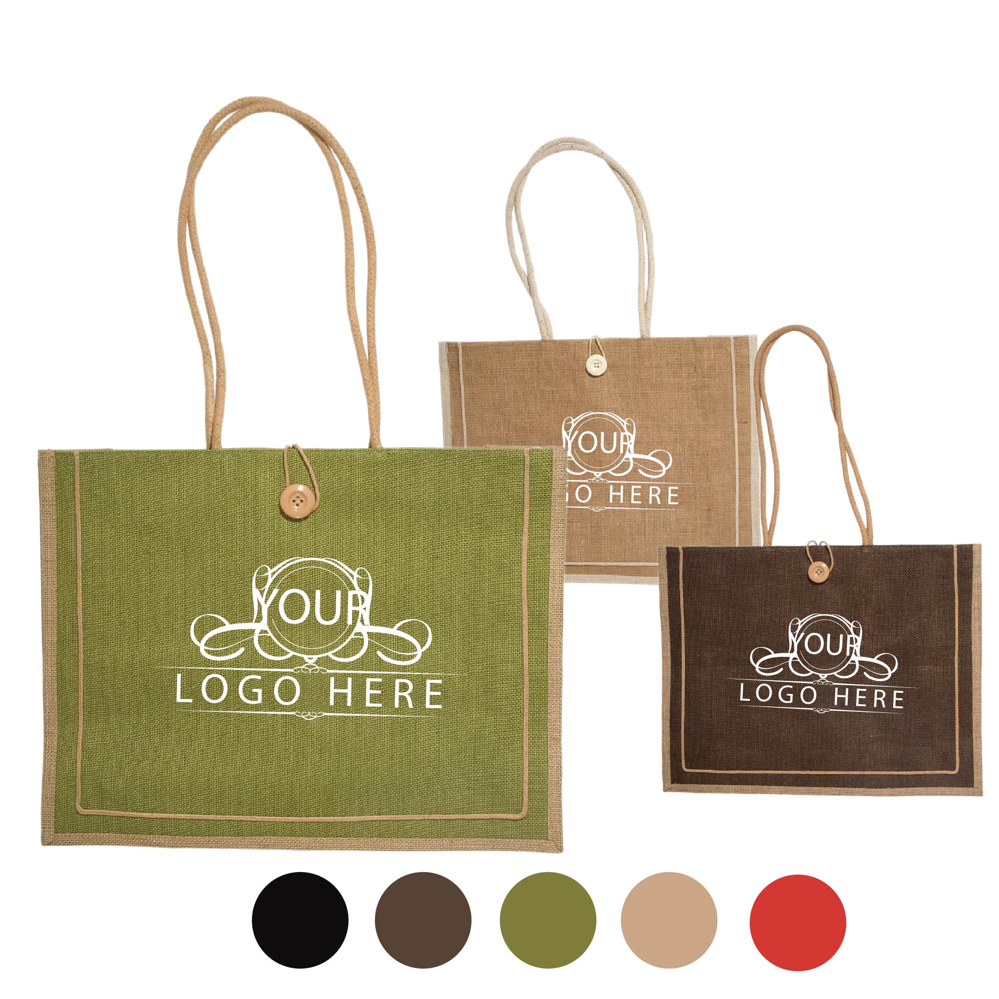 Jute Tote Bag, custom tote bag with logo imprint 2