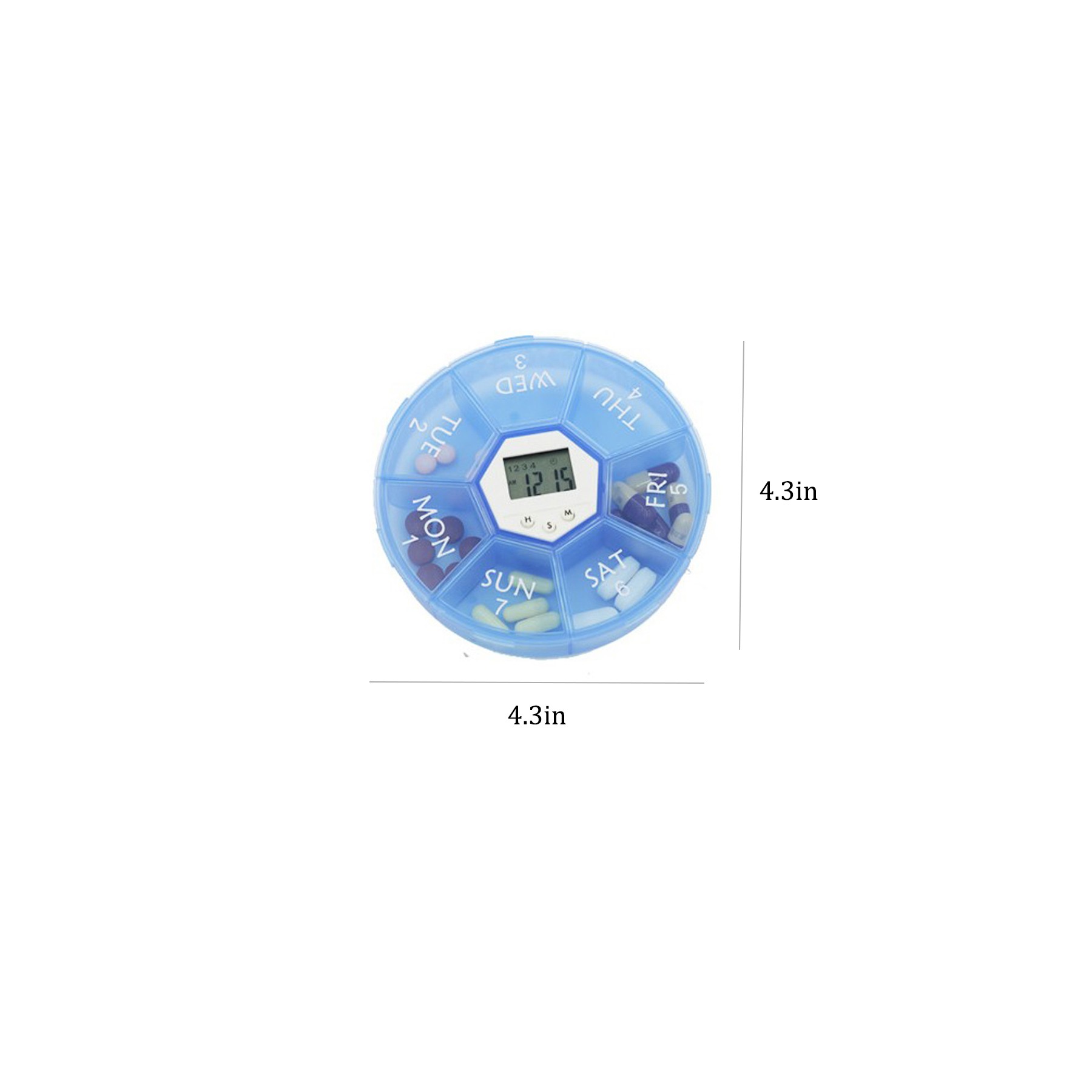 Weekly Pill Dispenser with Alarm 2