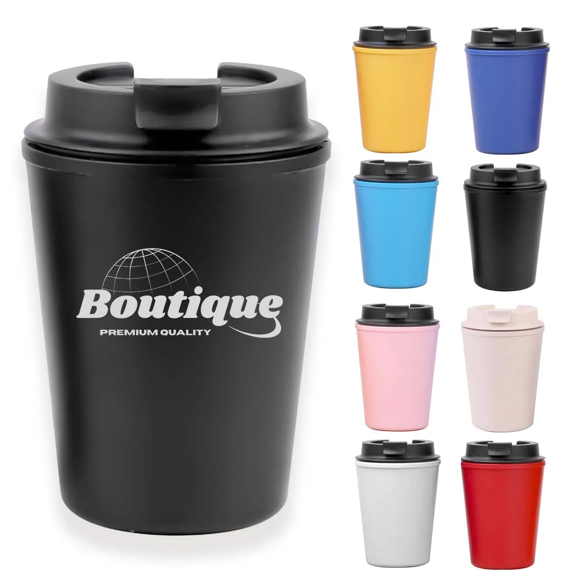 12 Oz. Travel Reusable Coffee Cup With Lid 6