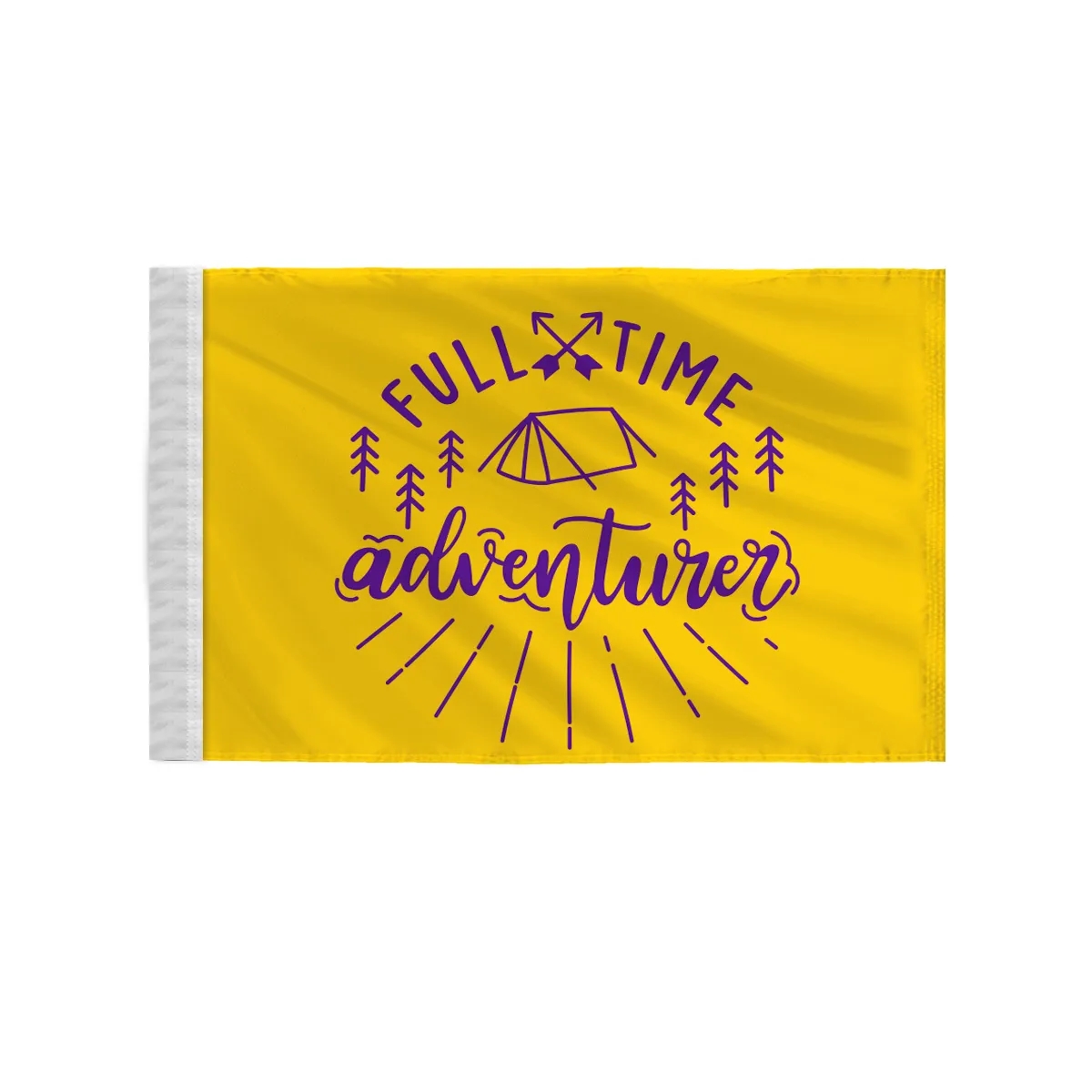 Custom Screen Sublimation Flag - 8" x 12" Nylon 2
